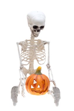 Beyaz arka plan üzerinde izole iskelet