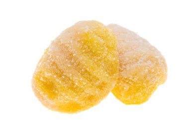 Patates gnocchi beyaz arka planda izole