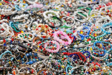 Güzel kadın mücevherlerinin arka planı