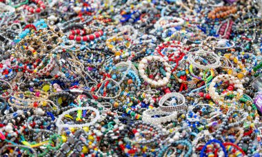 Güzel kadın mücevherlerinin arka planı