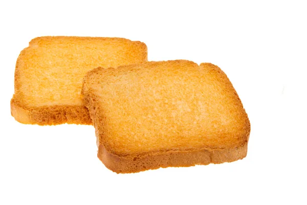 Toast Izolowany Białym Tle — Zdjęcie stockowe