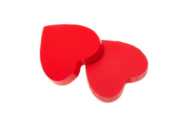 Arka planda Sevgililer Günü için kırmızı kalpler