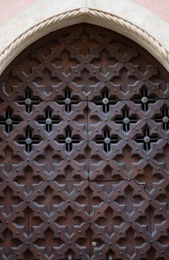 Tahta eski kapıların güzel dokusu