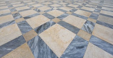 Roma 'da bir meydanda güzel fayanslar İtalya' da