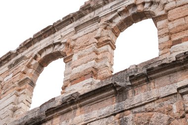 Verona İtalya 'daki amfitiyatro kapalı.