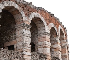 Verona İtalya 'daki amfitiyatro kapalı.