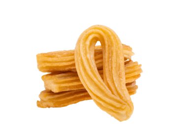 Beyaz arka plan üzerinde izole churros