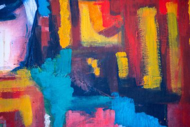 Renkli boya darbelerinden sanatsal.