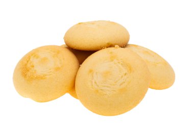 Beyaz arka plan üzerinde izole krem ile tanımlama