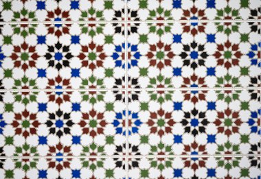 İspanyol fayans dokusu arkaplanı kapat