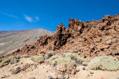 Tenerife 'deki Teide volkanının manzarası
