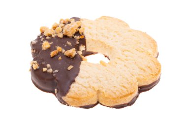 Beyaz arkaplanda izole edilmiş çerez çiçeği