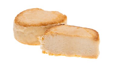 Çörek (Polvoron) beyaz arkaplanda izole