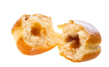 Berliner beyaz arkaplanda izole edildi