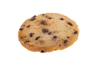 Beyaz arkaplanda izole edilmiş İskoç kurabiyesi