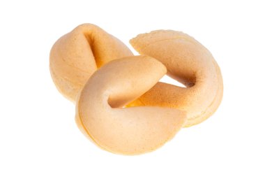 Fal kurabiyesi beyaz arkaplanda izole