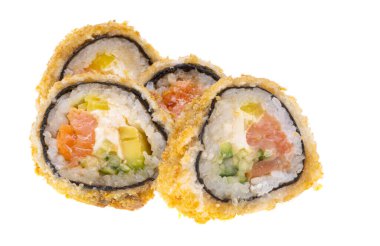 Kızarmış ekmekler beyaz arkaplanda izole