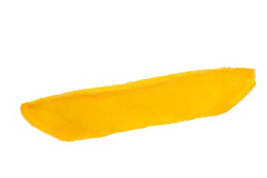 Beyaz arka planda izole edilmiş patates kızartması