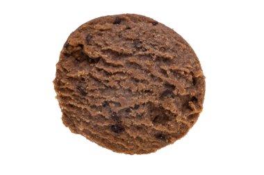 Beyaz arkaplanda izole edilmiş İskoç kurabiyesi