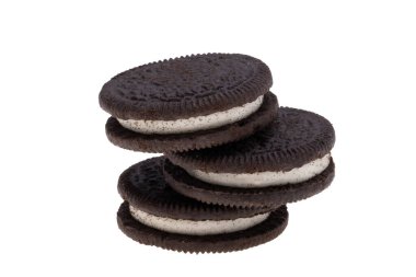 Beyaz arkaplanda çift çerez