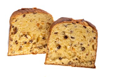 Paskalya için İtalyan turtası beyaz arka planda izole edilmiş.