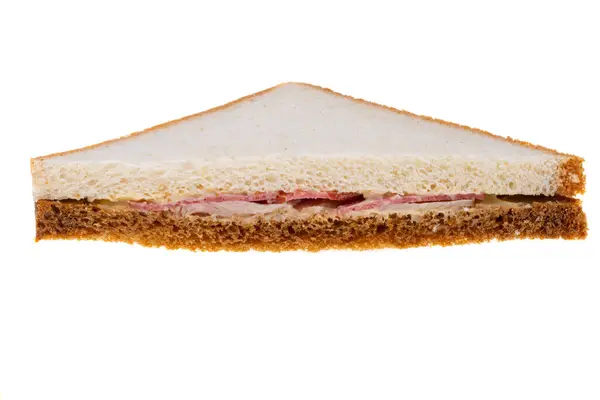 Sandviç Beyaz Arkaplanda Izole Edildi Telifsiz Stok Imajlar