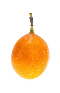 turuncu tutku meyvesi beyaz arkaplanda izole