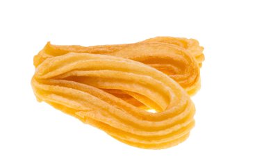 Beyaz arka plan üzerinde izole churros