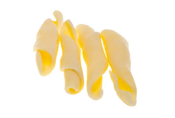 Italiensk Pasta Cavatelli Isolerad Vit Bakgrund Royaltyfria Stockfoton