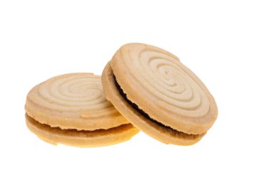 cookie sandwich isolated on white background