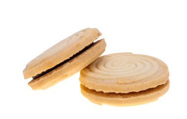 cookie sandwich isolated on white background