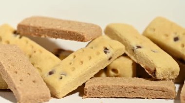 Çikolatalı kurabiyeler yakın plan.