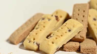 Çikolatalı kurabiyeler yakın plan.