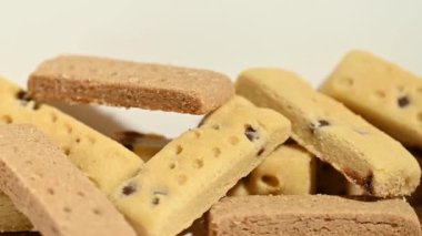 Çikolatalı kurabiyeler yakın plan.