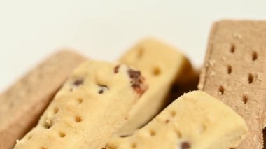 Çikolatalı kurabiyeler yakın plan.