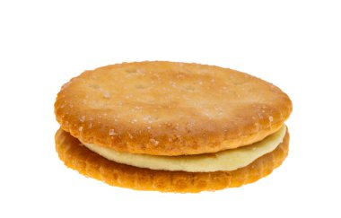 Beyaz arkaplanda çift çerez