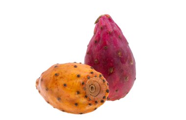 Dikenli armut beyaz arkaplanda izole edildi