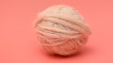 Koyun tüyü yumağı. Yaklaş.