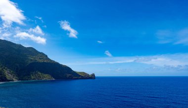 Madeira adasında güzel bir deniz manzarası