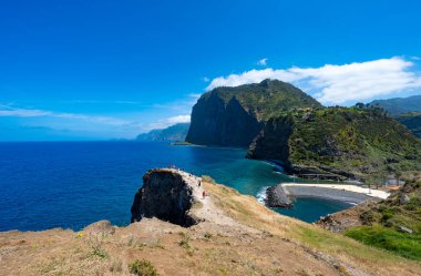 Madeira adasında güzel bir deniz manzarası