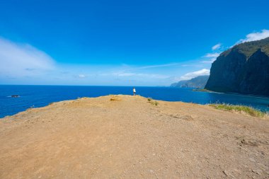 Madeira adasında güzel bir deniz manzarası