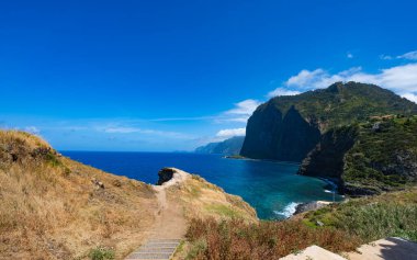 Madeira adasında güzel bir deniz manzarası