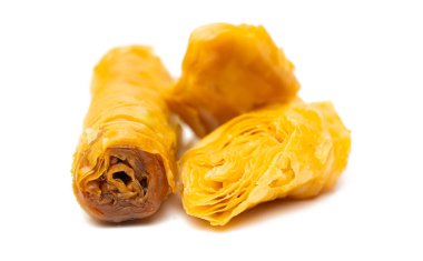 Ballı tatlı baklava. Yaklaş.