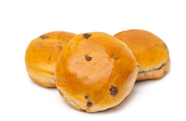 Çikolatalı çörekler yakın plan.