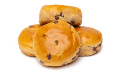 Çikolatalı çörekler yakın plan.