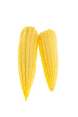 pickled corn isolated on white background clipart