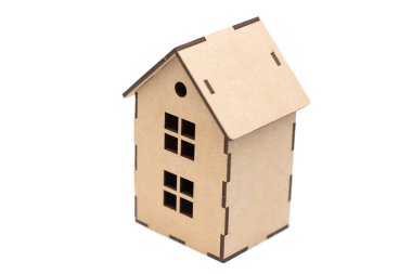 Beyaz arka plan üzerinde izole evi