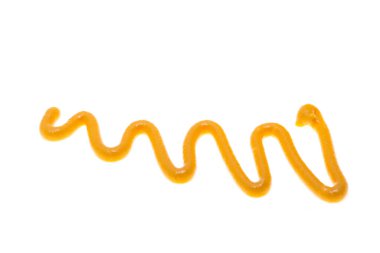 Beyaz arka plan üzerinde izole hardal