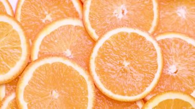 Turuncu dilimleri arka plan yakın yukarı