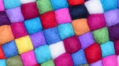 Yün renkli topların arkaplanı